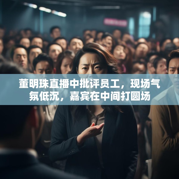 董明珠直播中批评员工，现场气氛低沉，嘉宾在中间打圆场