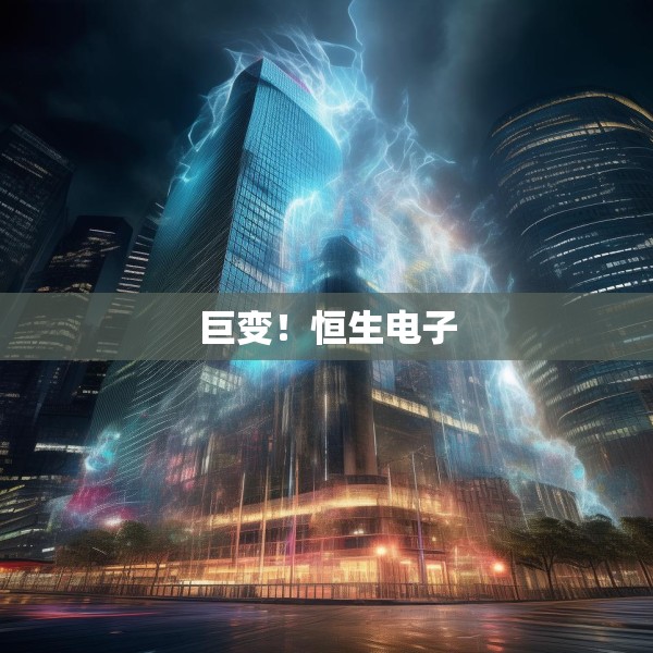 巨变！恒生电子