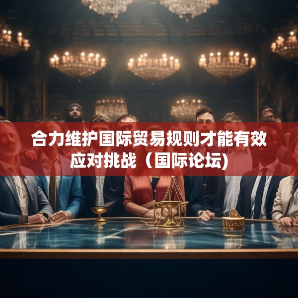 合力维护国际贸易规则才能有效应对挑战（国际论坛)