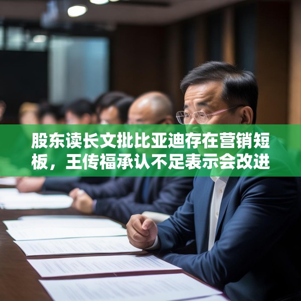 股东读长文批比亚迪存在营销短板，王传福承认不足表示会改进