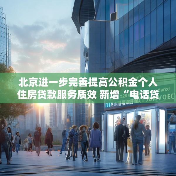 北京进一步完善提高公积金个人住房贷款服务质效 新增“电话贷款，服务直达”模式