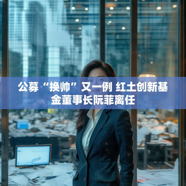 公募“换帅”又一例 红土创新基金董事长阮菲离任