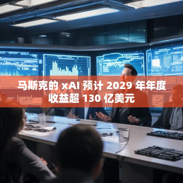 马斯克的 xAI 预计 2029 年年度收益超 130 亿美元