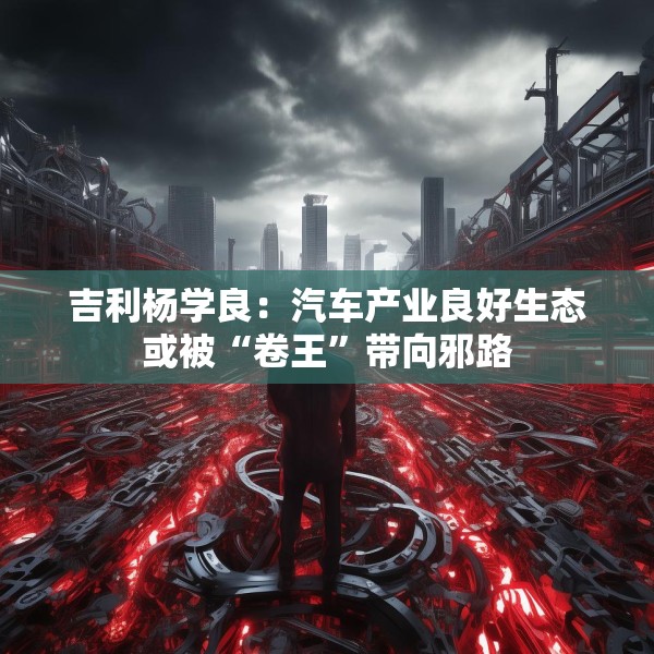吉利杨学良：汽车产业良好生态或被“卷王”带向邪路