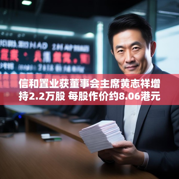 信和置业获董事会主席黄志祥增持2.2万股 每股作价约8.06港元