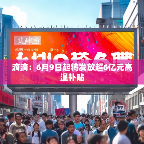 滴滴：6月9日起将发放超6亿元高温补贴