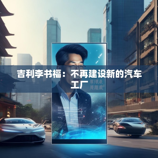 吉利李书福：不再建设新的汽车工厂