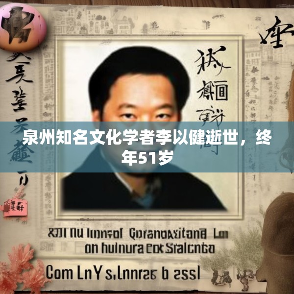 泉州知名文化学者李以健逝世，终年51岁