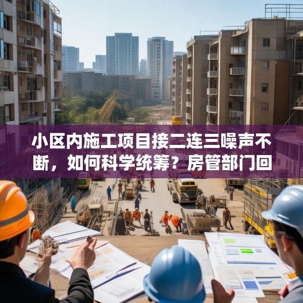 小区内施工项目接二连三噪声不断，如何科学统筹？房管部门回应