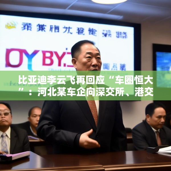 比亚迪李云飞再回应“车圈恒大”：河北某车企向深交所、港交所及监管机构恶意举报比亚迪
