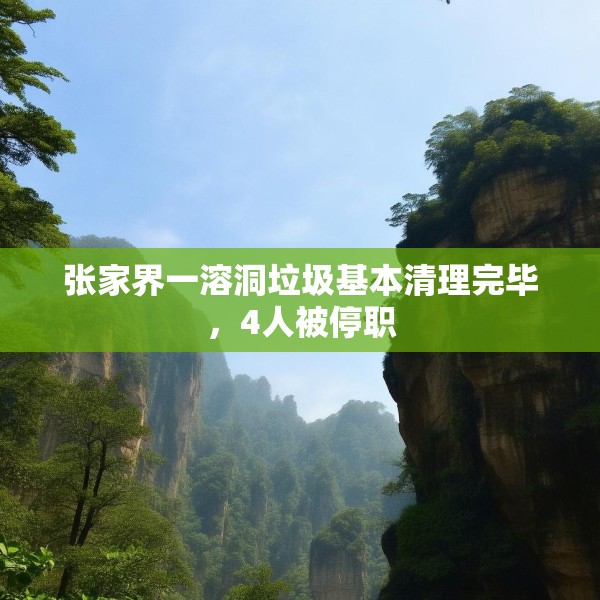 张家界一溶洞垃圾基本清理完毕，4人被停职