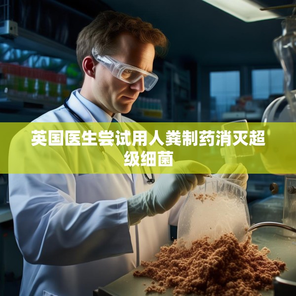 英国医生尝试用人粪制药消灭超级细菌