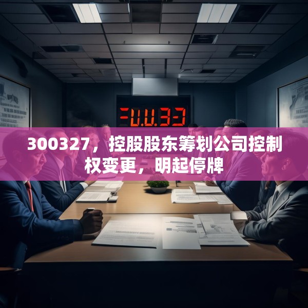 300327，控股股东筹划公司控制权变更，明起停牌