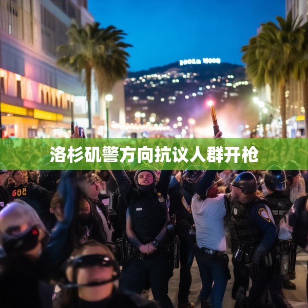 洛杉矶警方向抗议人群开枪