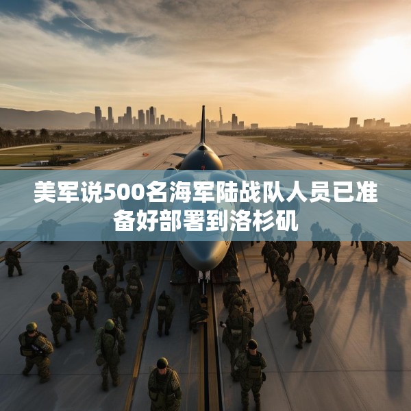 美军说500名海军陆战队人员已准备好部署到洛杉矶