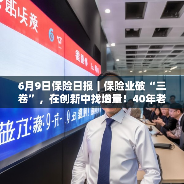 6月9日保险日报丨保险业破“三卷”，在创新中找增量！40年老将杜嘉祺回归友邦保险