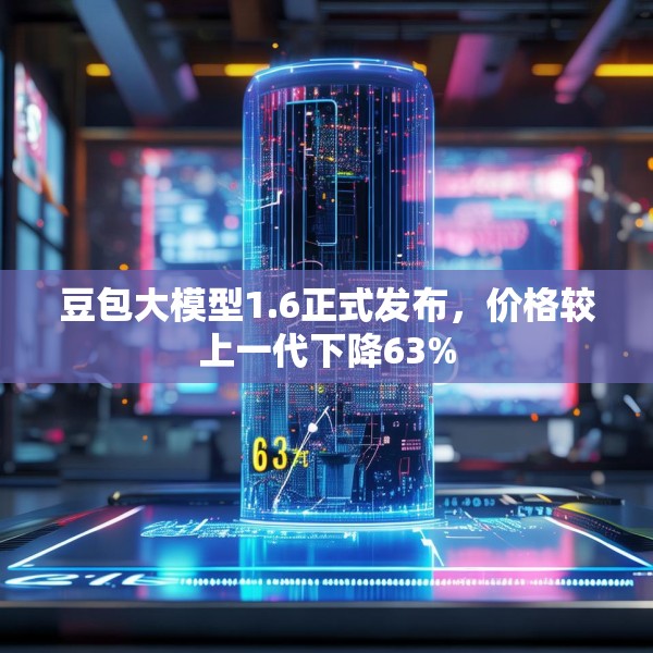豆包大模型1.6正式发布，价格较上一代下降63%