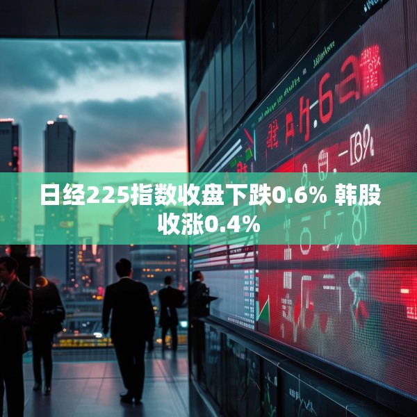 日经225指数收盘下跌0.6% 韩股收涨0.4%