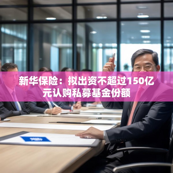 新华保险：拟出资不超过150亿元认购私募基金份额