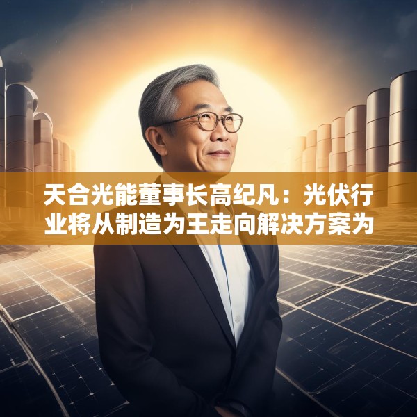 天合光能董事长高纪凡：光伏行业将从制造为王走向解决方案为王