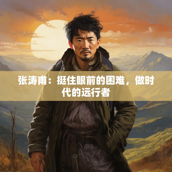 张涛甫：挺住眼前的困难，做时代的远行者