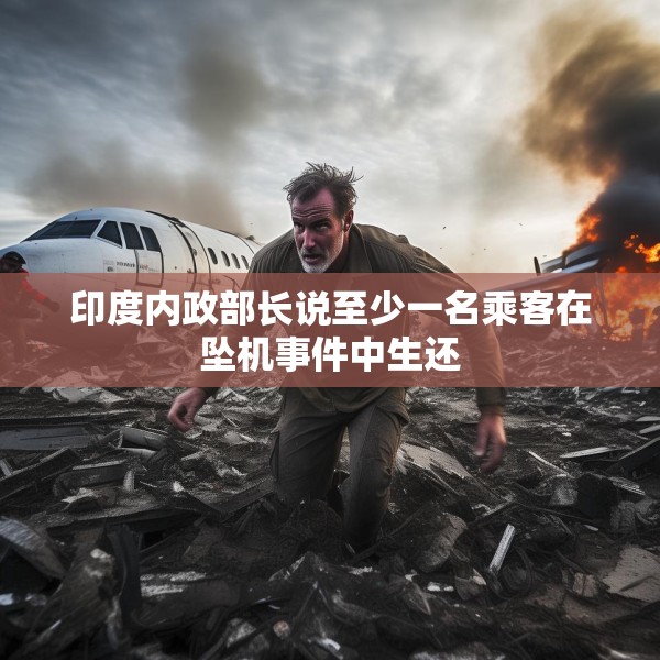 印度内政部长说至少一名乘客在坠机事件中生还