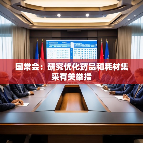 国常会：研究优化药品和耗材集采有关举措