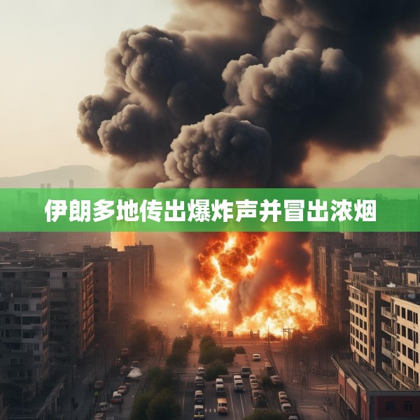 伊朗多地传出爆炸声并冒出浓烟