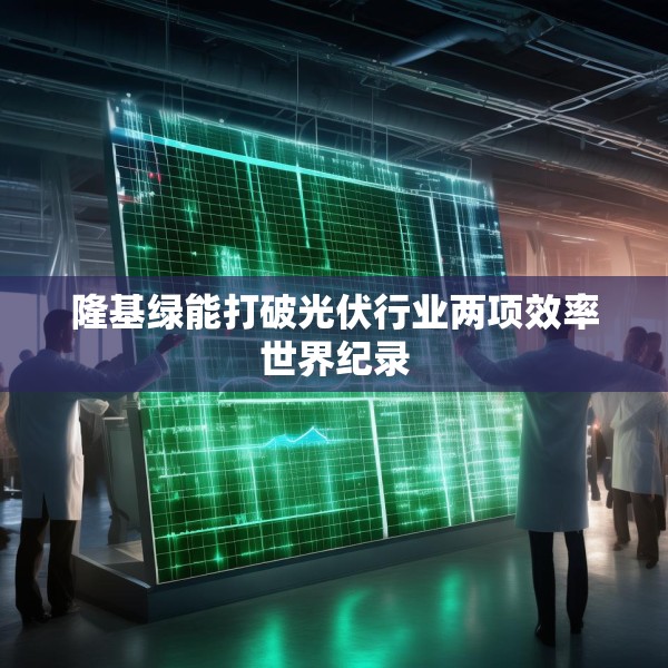 隆基绿能打破光伏行业两项效率世界纪录