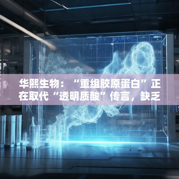 华熙生物：“重组胶原蛋白”正在取代“透明质酸”传言，缺乏真实数据支持