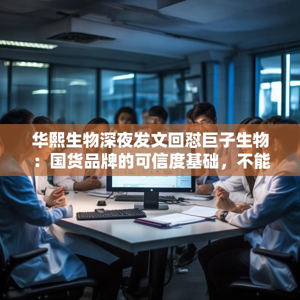 华熙生物深夜发文回怼巨子生物：国货品牌的可信度基础，不能建立在学术名称与概念滥用之上