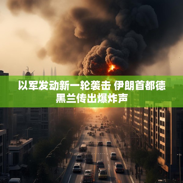 以军发动新一轮袭击 伊朗首都德黑兰传出爆炸声