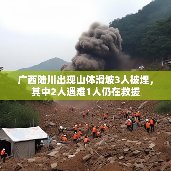 广西陆川出现山体滑坡3人被埋，其中2人遇难1人仍在救援