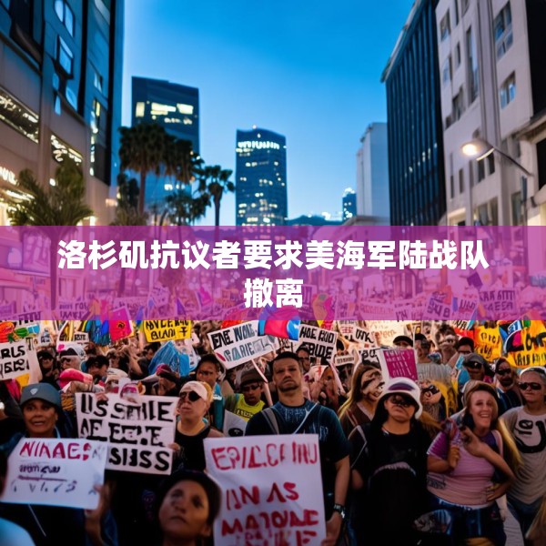 洛杉矶抗议者要求美海军陆战队撤离