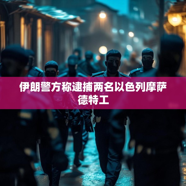 伊朗警方称逮捕两名以色列摩萨德特工