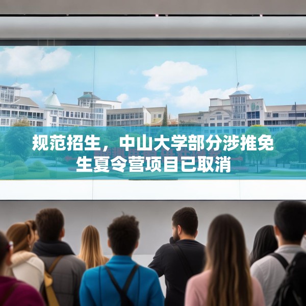 规范招生，中山大学部分涉推免生夏令营项目已取消