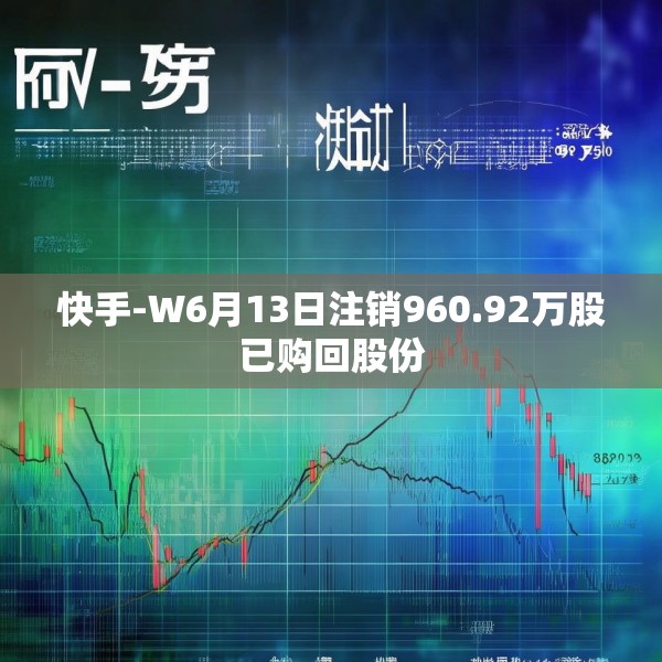 快手-W6月13日注销960.92万股已购回股份