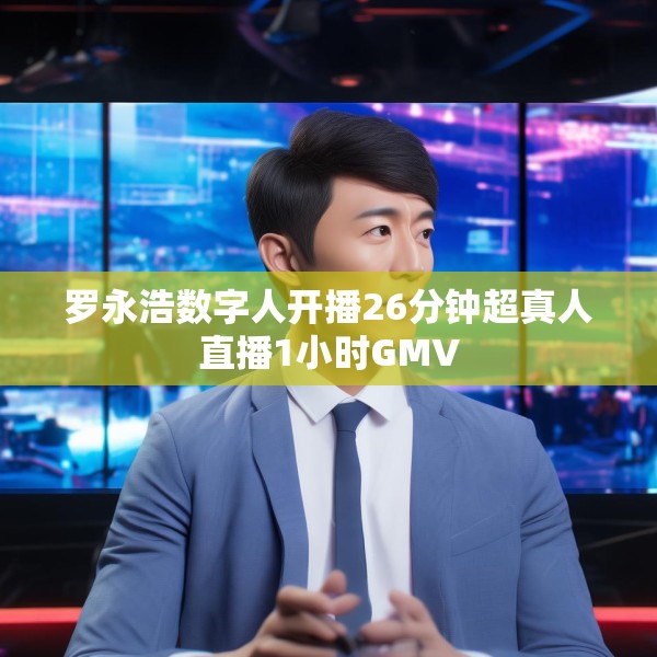 罗永浩数字人开播26分钟超真人直播1小时GMV