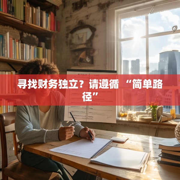 寻找财务独立？请遵循 “简单路径”