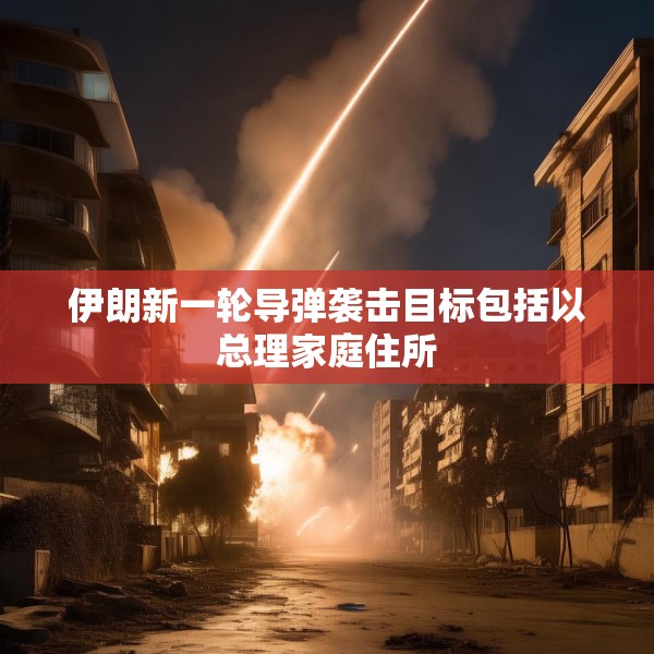 伊朗新一轮导弹袭击目标包括以总理家庭住所