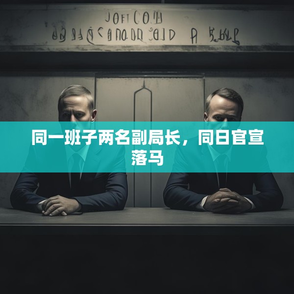 同一班子两名副局长，同日官宣落马