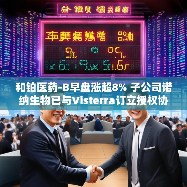 和铂医药-B早盘涨超8% 子公司诺纳生物已与Visterra订立授权协议