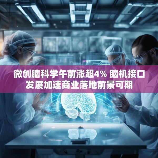 微创脑科学午前涨超4% 脑机接口发展加速商业落地前景可期